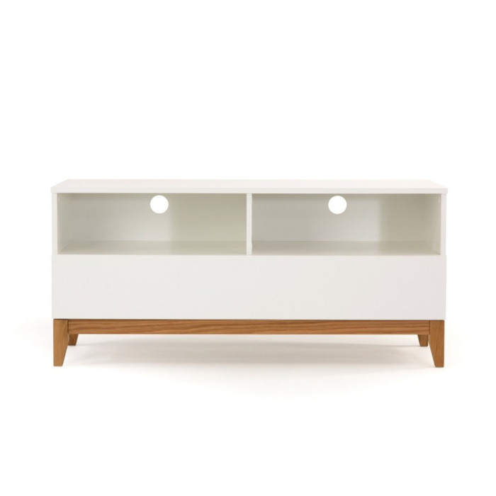 Mesa de TV blanca